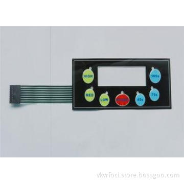 Medical Machine PET Tactile Membrane Keypad Switch , Membra